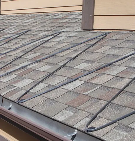 Heat tape installation for ice dams